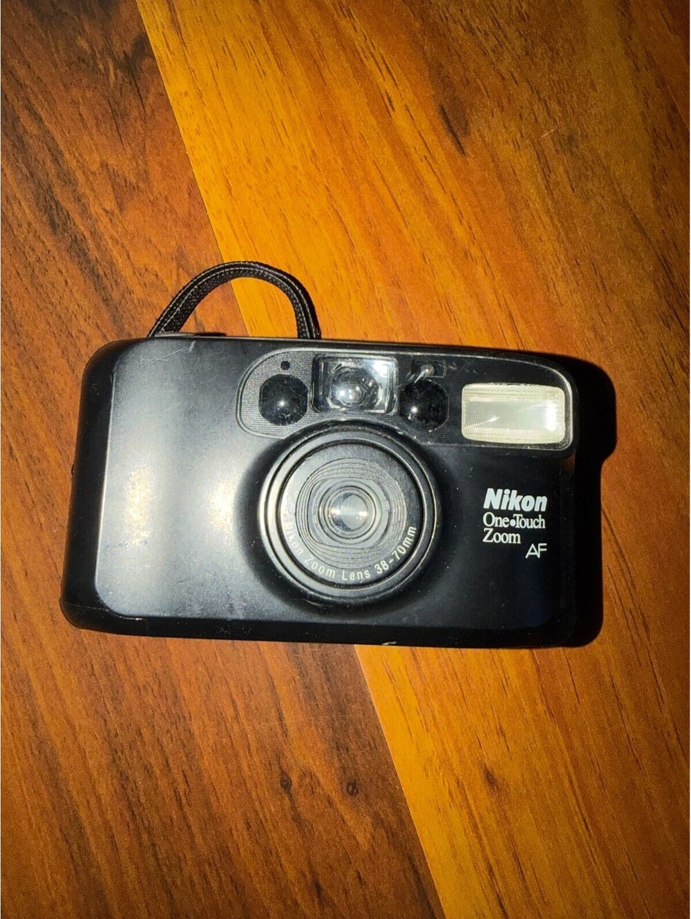 Nikon One Touch Zoom AF 35mm Film Camera Black For Parts Repair Not Tested